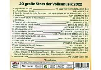 VARIOUS - 20 große Stars der Volksmusik 2022  - (CD)