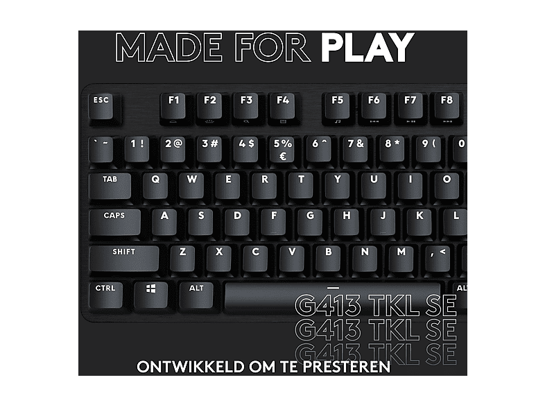 Logitech g412 tkl se wired game 104-toetsen mechanisch stil toetsenbord - Computer kopen? | Ruim