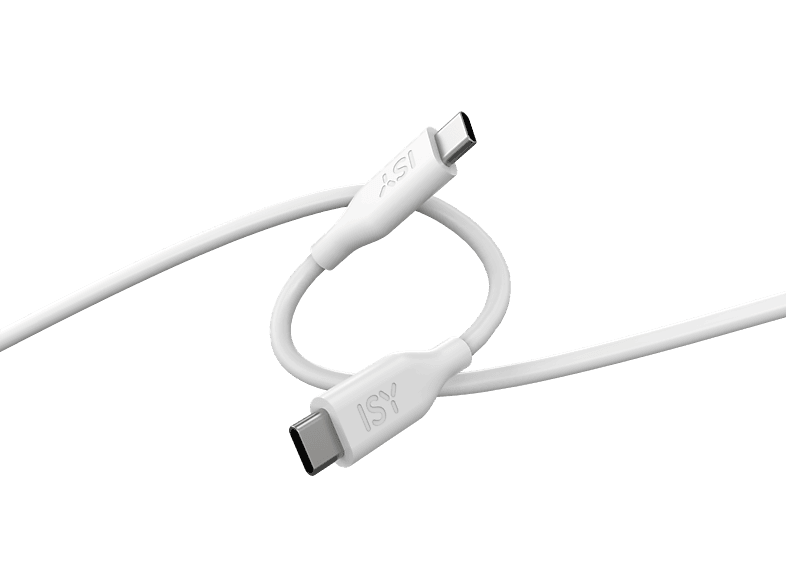 ISY Câble USB-C vers USB-C 2 m Blanc
