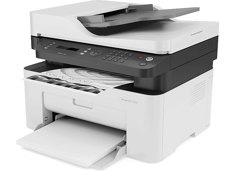 HP Laser MFP 137fnw, Baskı, Fotokopi, Tarama, Faks Yazıcı 4ZB84A_0