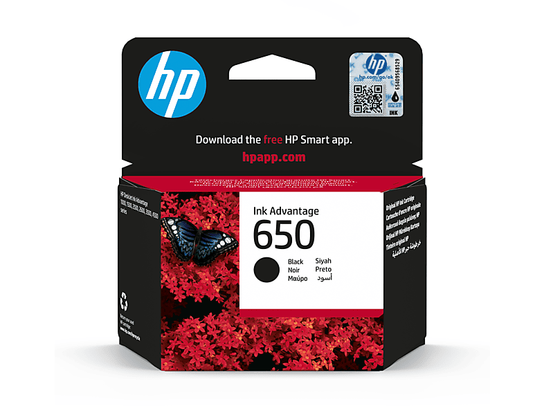 HP 650 Siyah Mürekkep Kartuşu (CZ101AE)