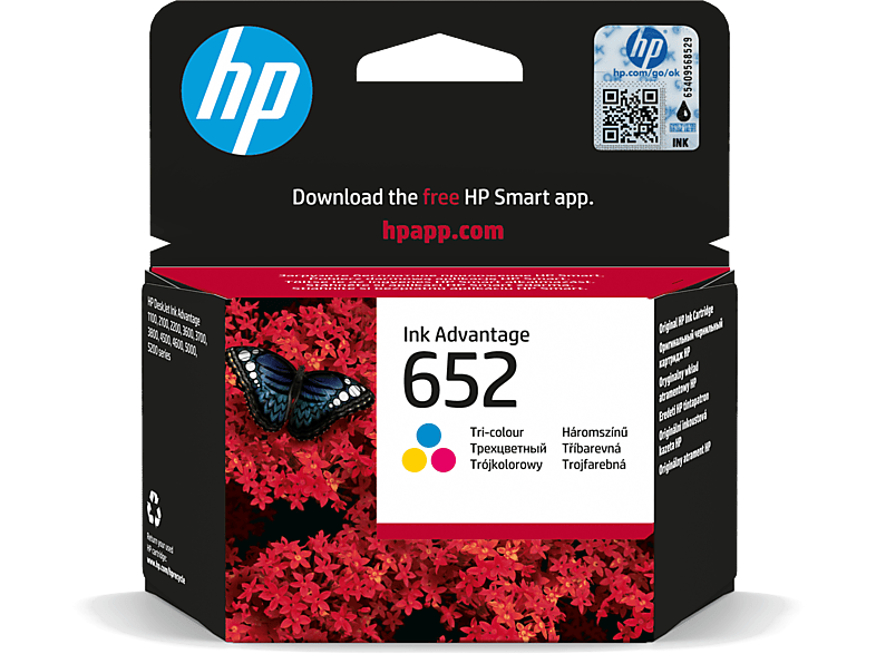 HP 652 Renkli Mürekkep Kartuşu (F6V24AE)