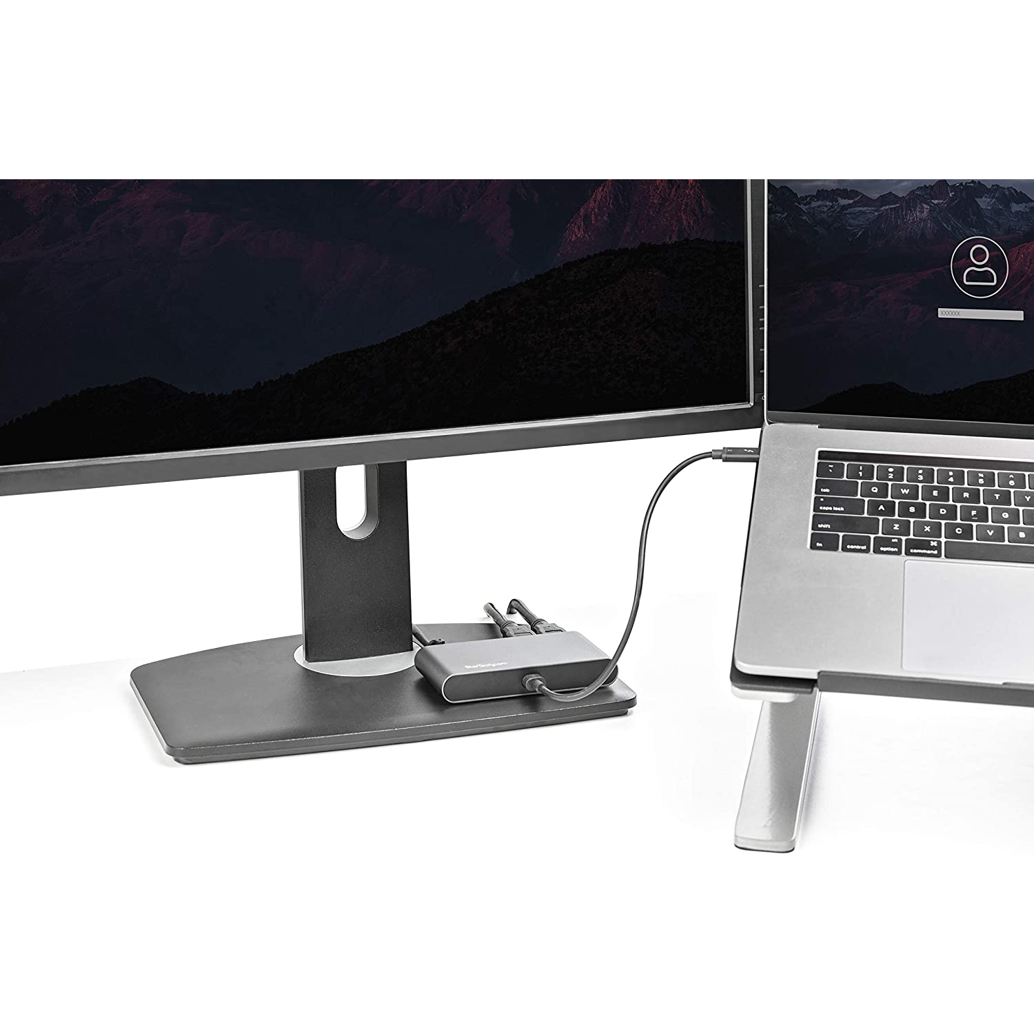Docking station - Startech TB3DKM2HDL, USB-A 3.2, USB-A 2.0, 2x 4K HDMI, LAN, Plata