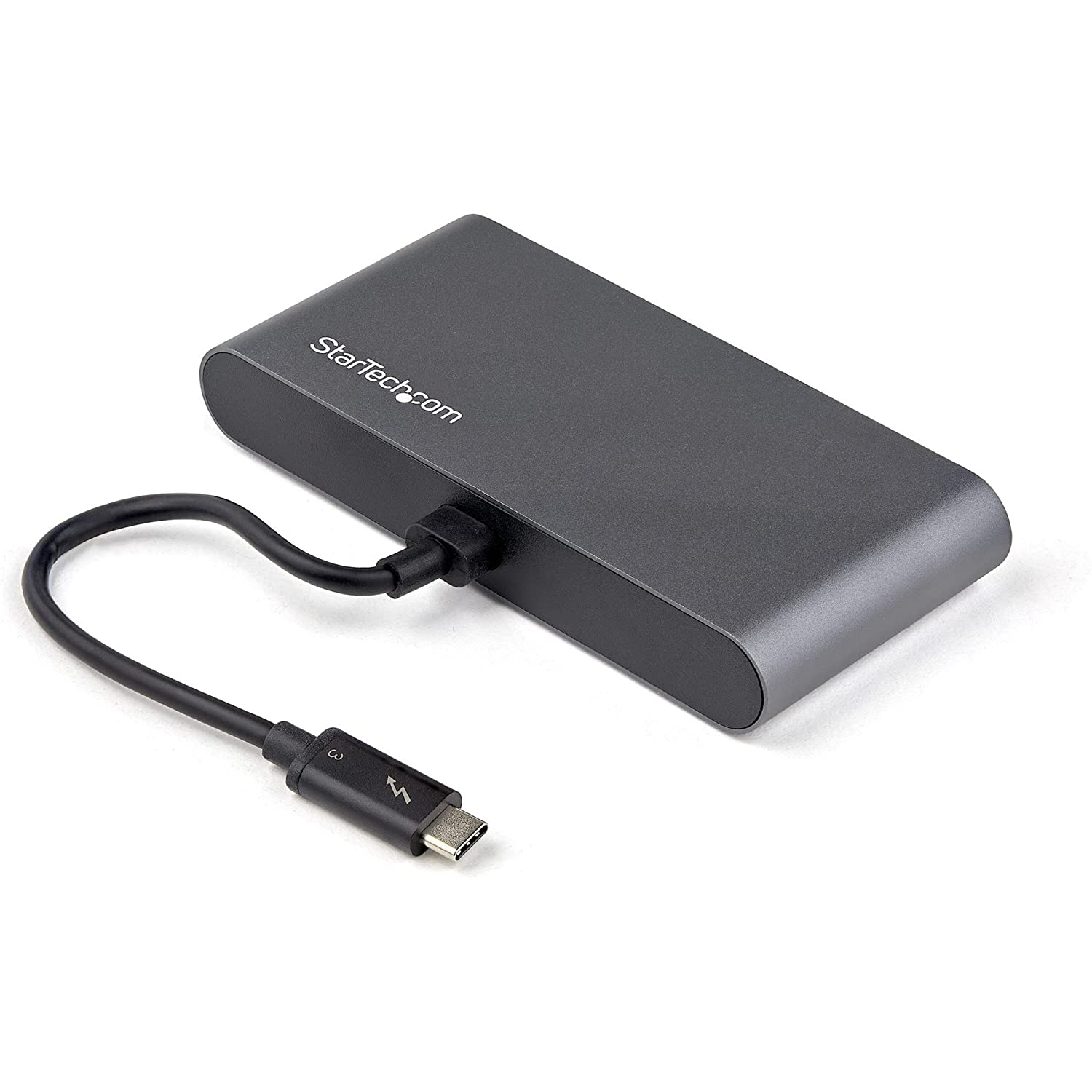 Docking station - Startech TB3DKM2HDL, USB-A 3.2, USB-A 2.0, 2x 4K HDMI, LAN, Plata