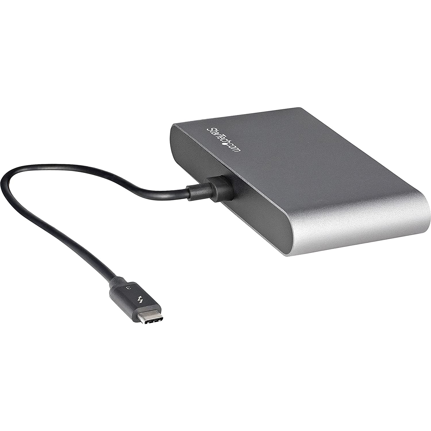 Docking station - Startech TB3DKM2HDL, USB-A 3.2, USB-A 2.0, 2x 4K HDMI, LAN, Plata