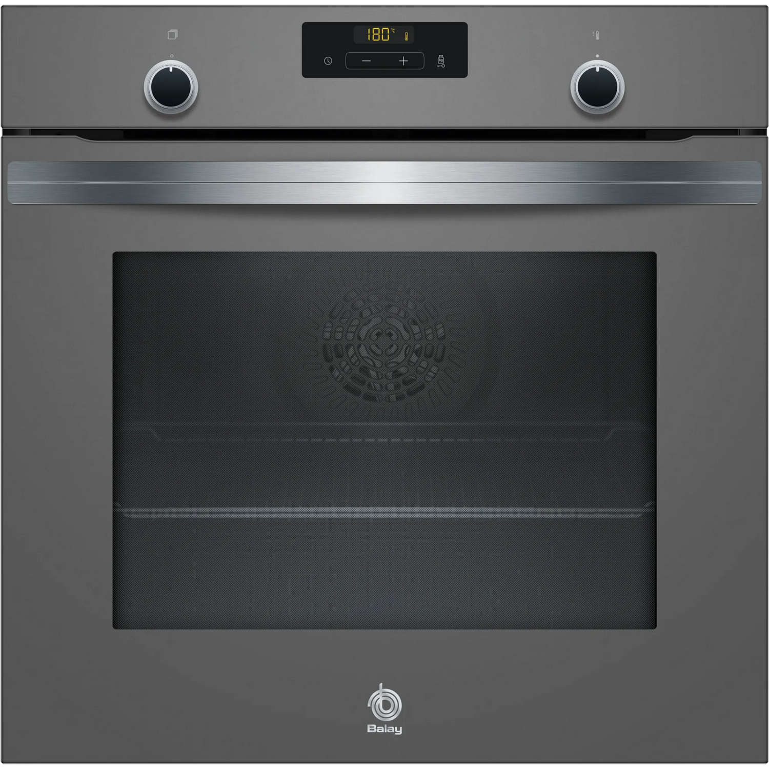 Horno - Balay 3HA5748A2, 71 l, Integrable, Pirolítico + Hidrolítico, Vapor, 59.50 cm, Cristal gris antracita