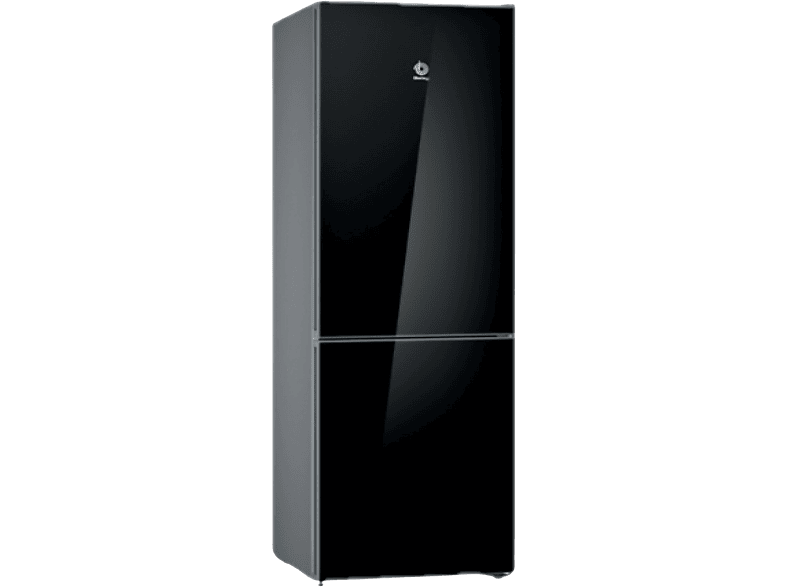 Frigorífico combi  Balay 3KFD565NI Cristal, No Frost, 186 cm, 326 l, Cajón  ExtraFresh, Super congelación, Negro