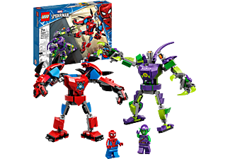 LEGO Marvel 76219 Spider-Mans und Green Goblins Mech-Duell Bausatz, Mehrfarbig