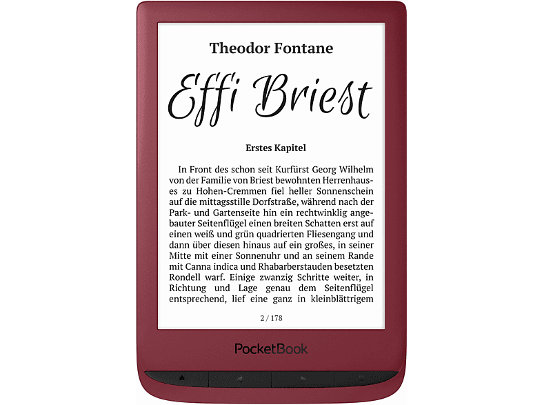 POCKETBOOK eBook Reader Touch Lux 5, RubyRed online kaufen MediaMarkt