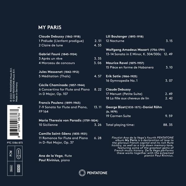 de la Vega,Ana/Rivinius,Paul - My Paris  - (CD)