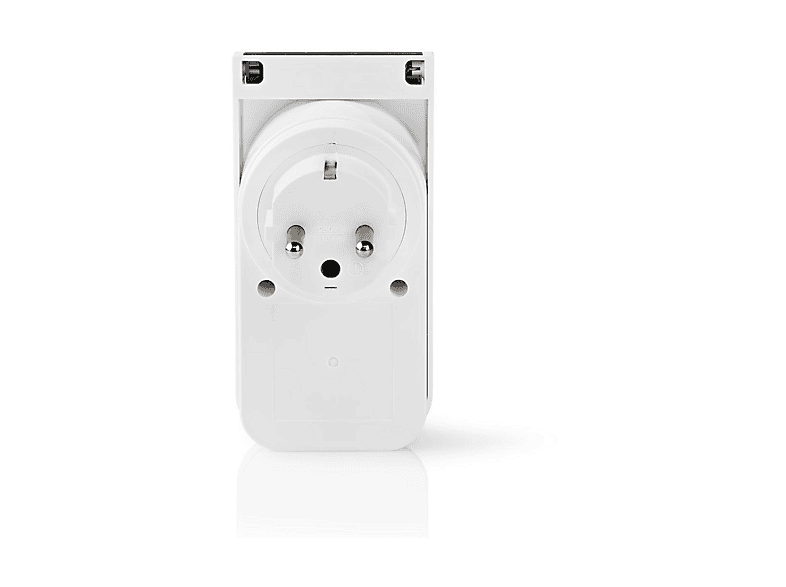 Nedis Smartlife Smart Stecker, WLAN, IP44, 3680W, Schutzkontakt / Typ F (CEE 7/7), Grau/Weiss; Steckdose — Foto 3 von 5