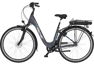 FISCHER 62445 E-BIKE CITY ECU 1401 Citybike (Laufradgröße: 28 Zoll, Rahmenhöhe: 44 cm, Damen-Rad, 522 Wh, anthrazit matt)