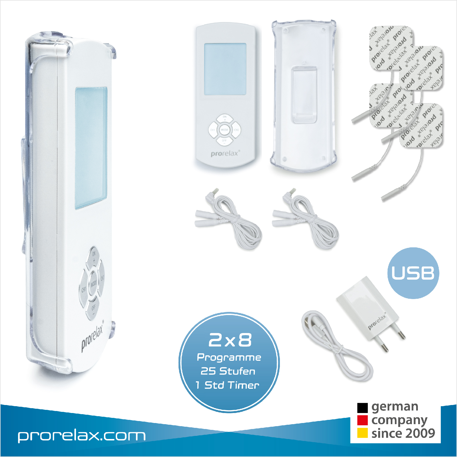 PRORELAX TENS+EMS DuoComfort Elektrische Muskelstimulation