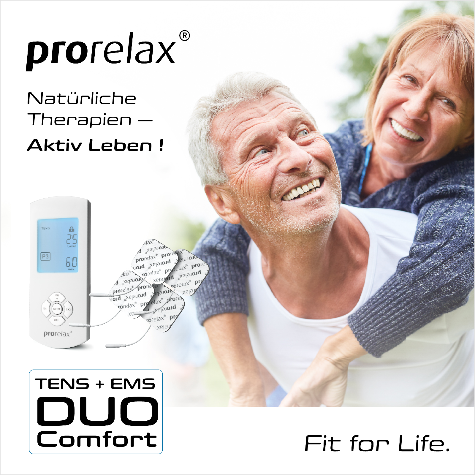 PRORELAX TENS+EMS DuoComfort Elektrische Muskelstimulation