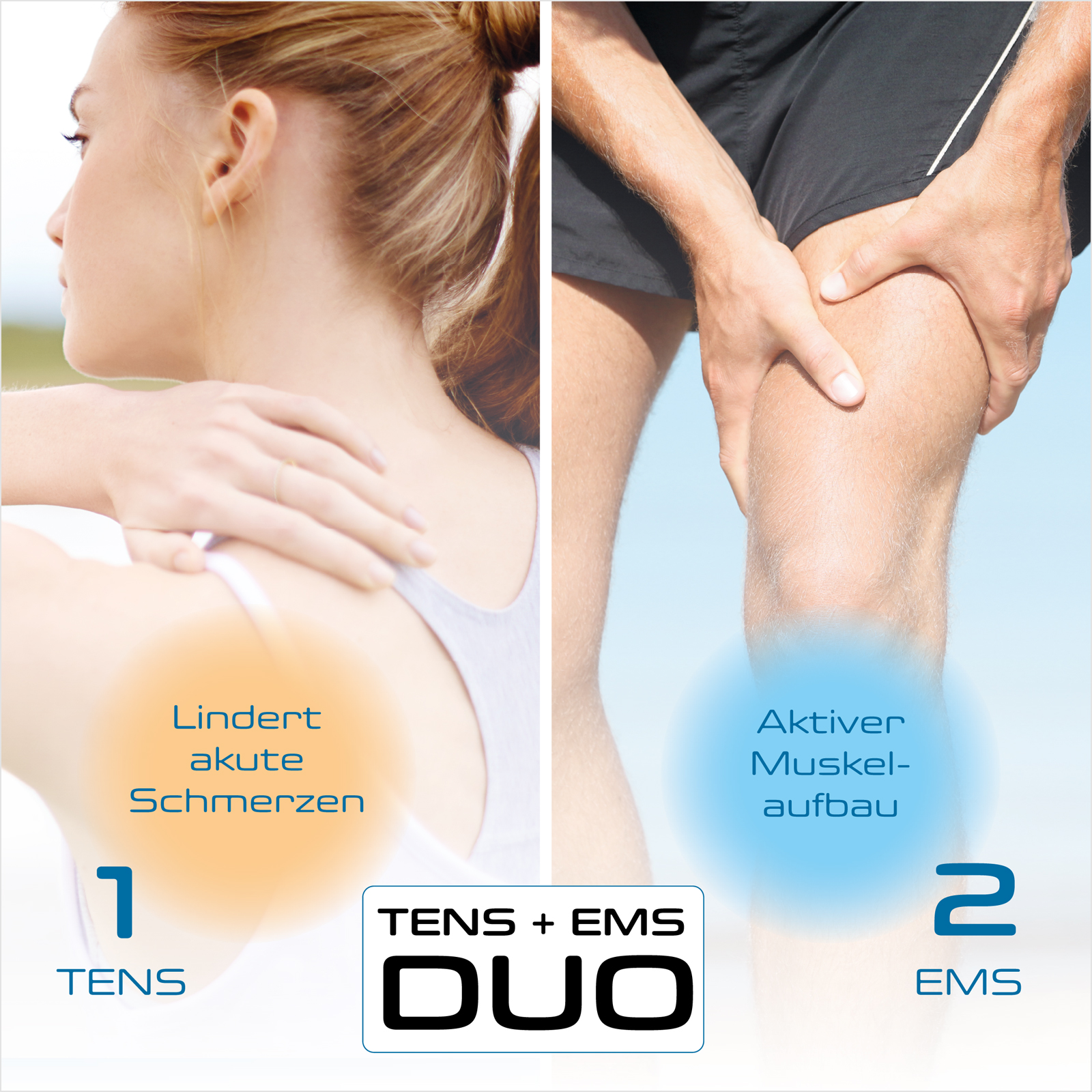 PRORELAX TENS+EMS Duo Elektrische Muskelstimulation
