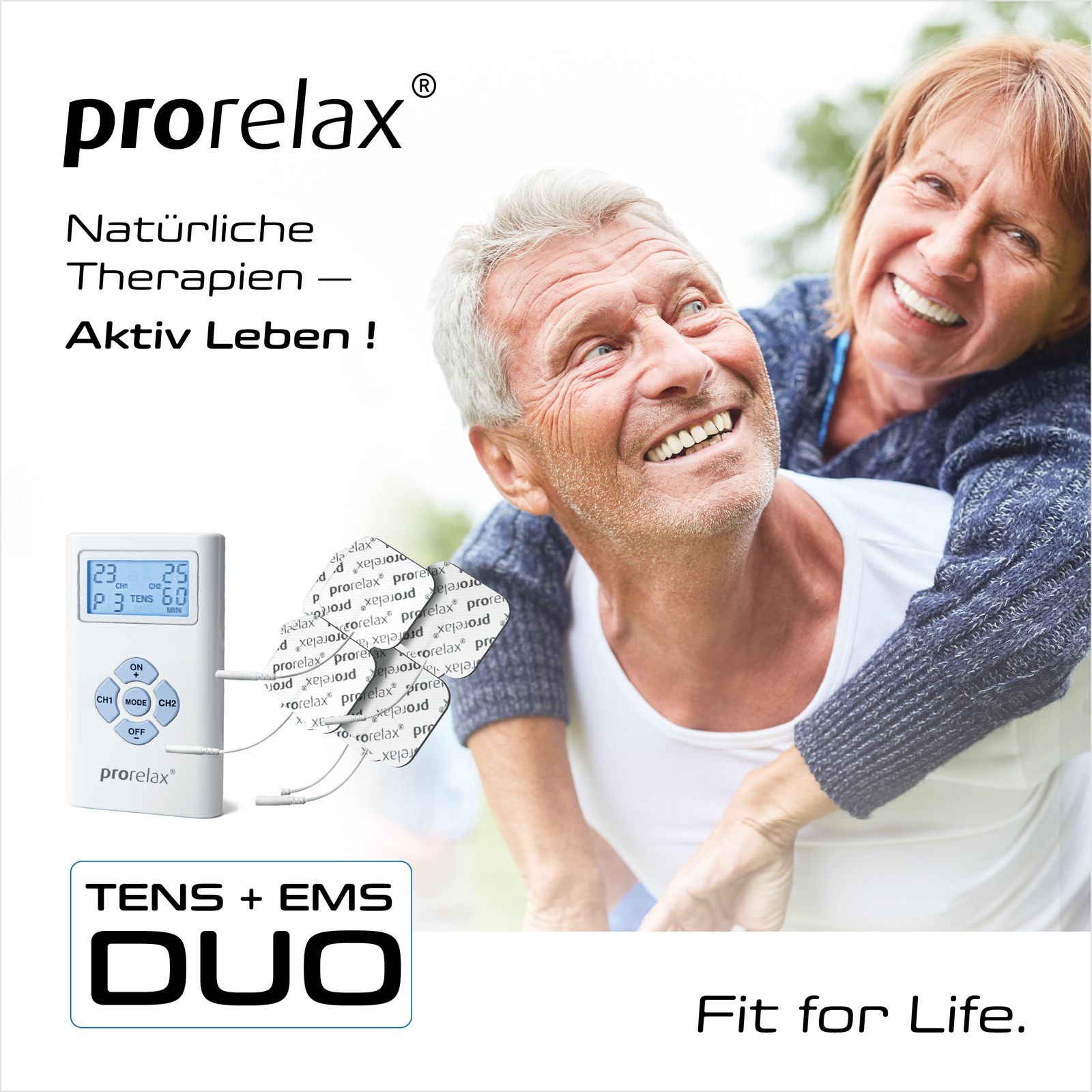 PRORELAX TENS+EMS Duo Elektrische Muskelstimulation