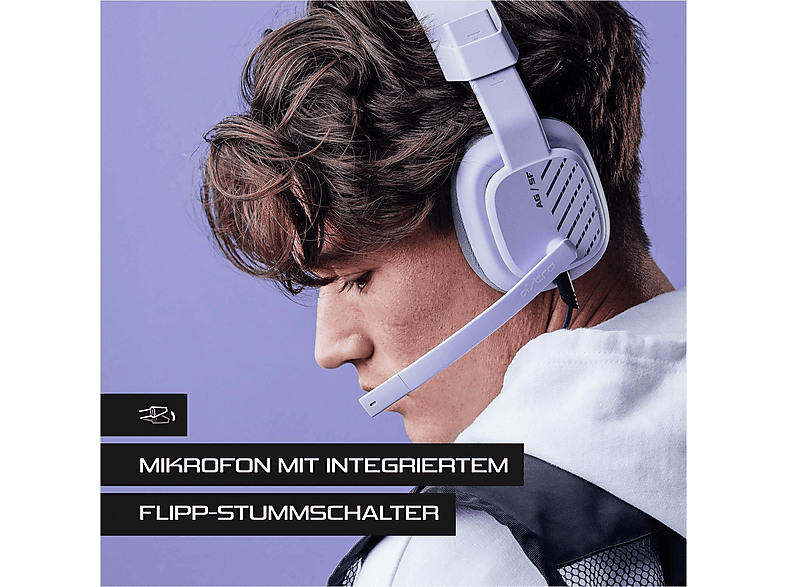 Astro Gaming A10, Kabelgebundenes Gaming Headset, stummschaltbares Bügelmikrofon (PlayStation PS5), Lila — Foto 2 von 5