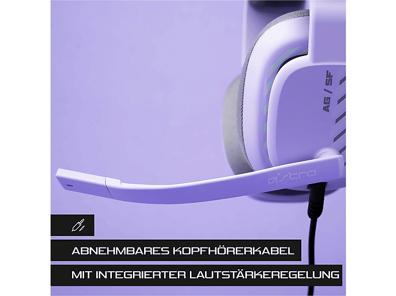 Astro Gaming A10, Kabelgebundenes Gaming Headset, stummschaltbares Bügelmikrofon (PlayStation PS5), Lila — Foto 3 von 5