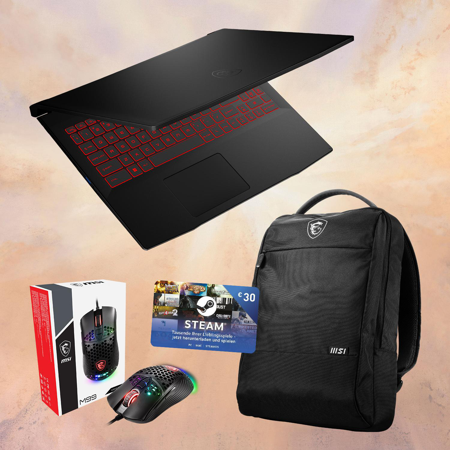 MSI KATANA GF66 12UD-419 I7-12700H/16GB/512GB SSD, inkl. Zubehör