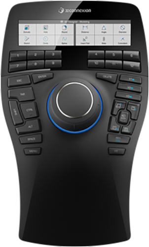 3DCONNEXION SpaceMouse Enterprise egér, fekete (3DX-700056)