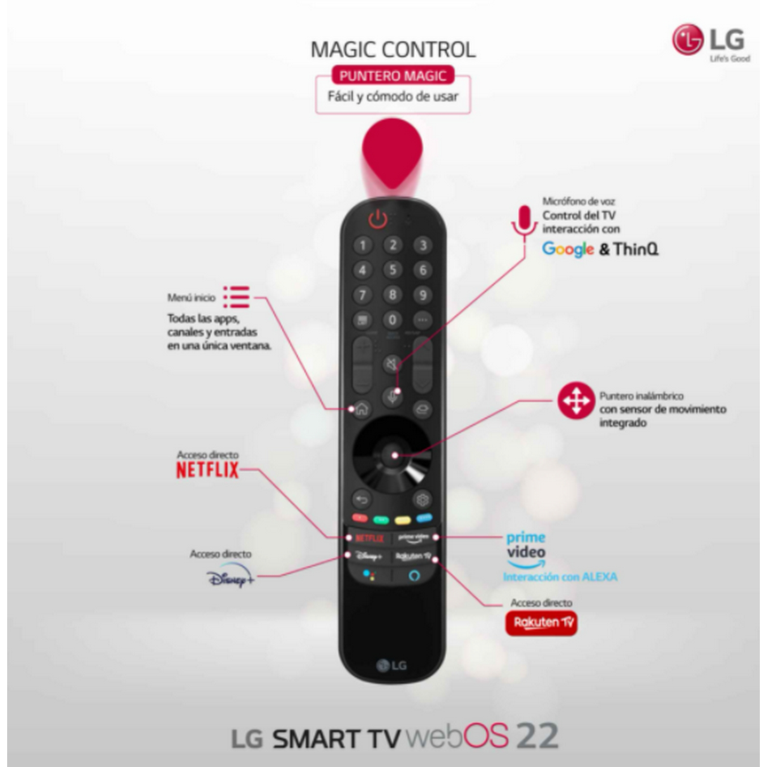 TV LED 55" - LG 55UQ91006LA, UHD 4K, Procesador Inteligente α5 Gen5 AI Processor 4K, Smart TV, DVB-T2 (H.265), Azul Oscuro Ceniza