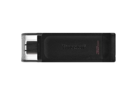 Pendrive para móvil 32 GB  Kingston Datatraveler 70, 100 MB/s, Compatible  USB-C, Negro