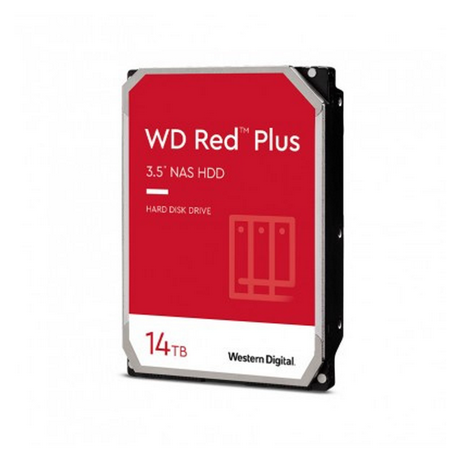 Disco duro interno 14 TB - Western-Digital WD140EFGX, Nas, HDD, Rojo