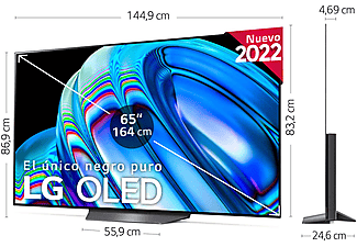 TV OLED 55" - LG OLED55C25LB, OLED 4K, Procesador α9 Gen5 AI Processor 4K, Smart TV, DVB-T2 (H.265), Blanco