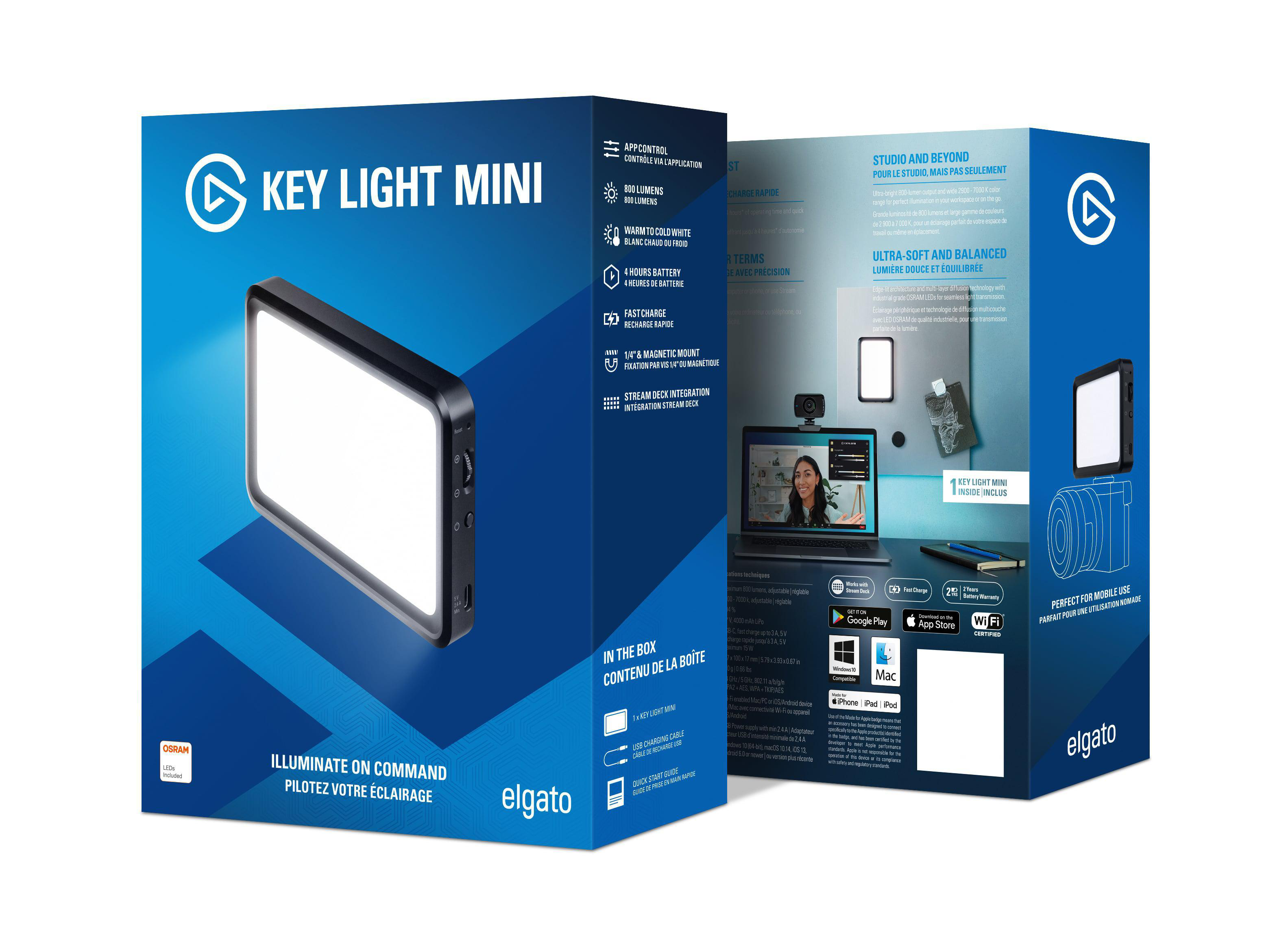 ELGATO Key Light Mini LED-Panel, Schwarz