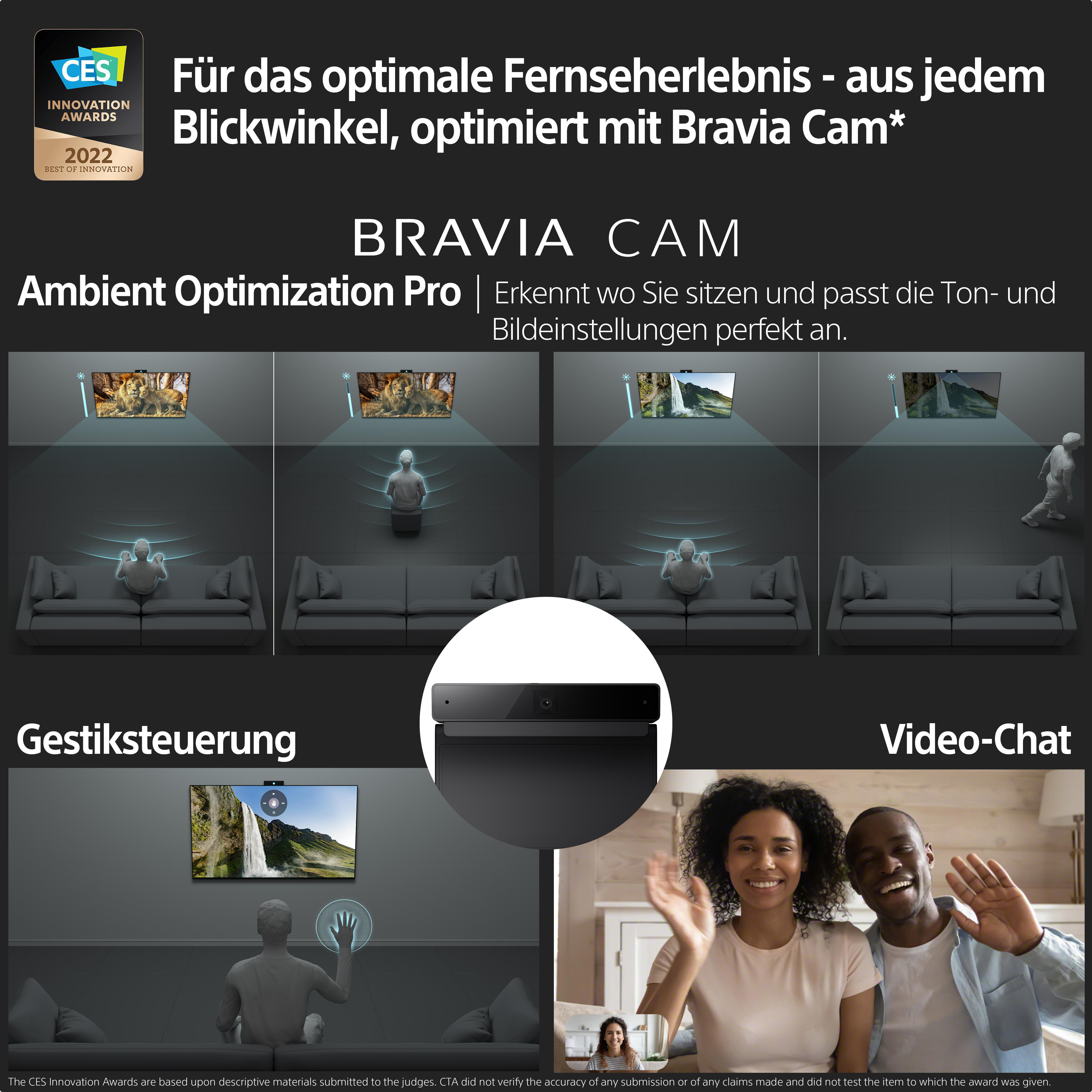 SONY BRAVIA XR-65A95K OLED TV (Flat, 65 Zoll / 164 cm, OLED 4K, SMART TV, Google TV)