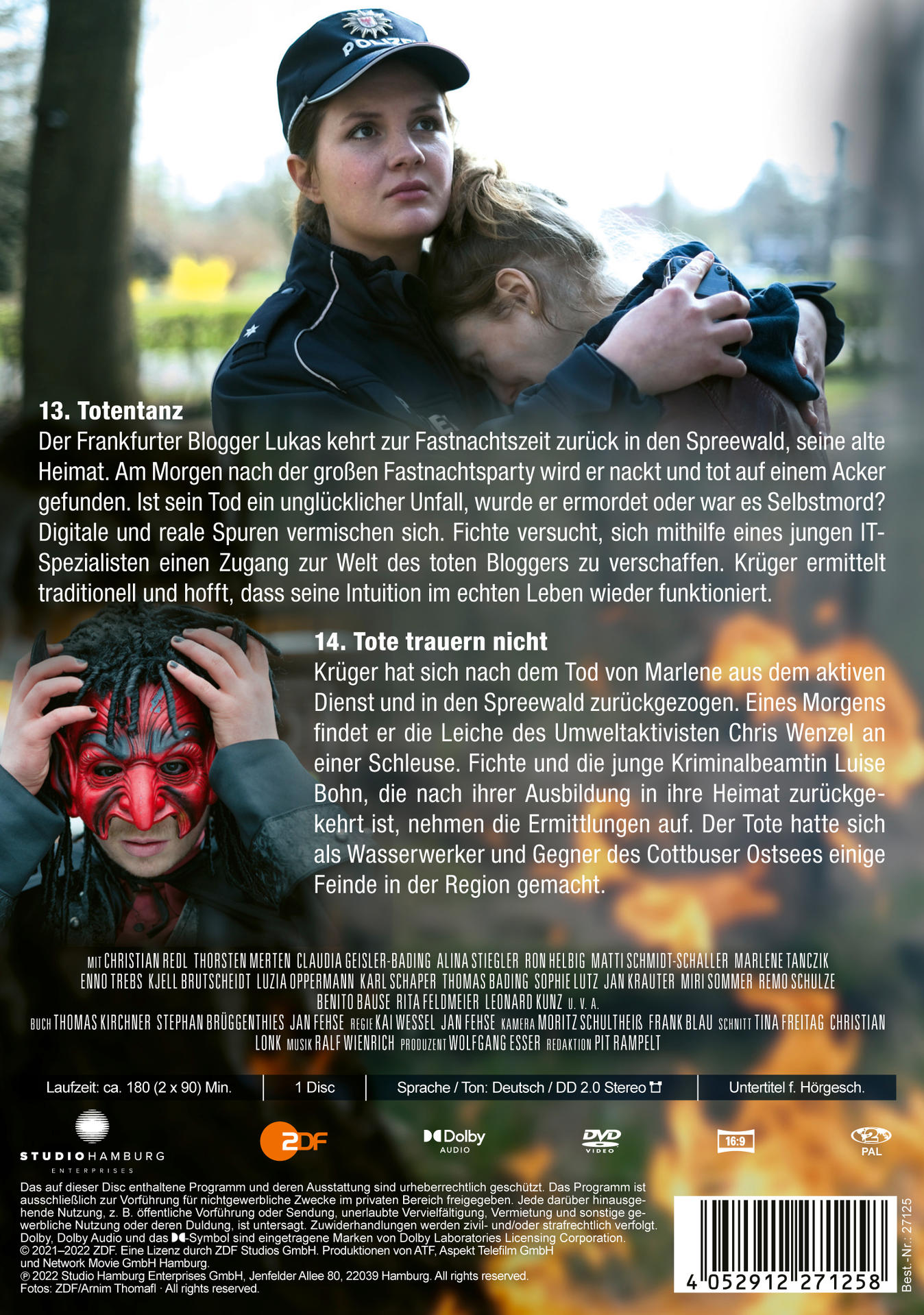 DVD-Cover mit Filmposter und Text auf Deutsch. Der Film heißt 'Totentanz'.