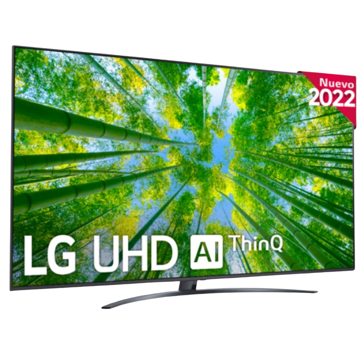 Tv Led 75 lg 75uq80006lb uhd 4k inteligente α5 gen5 ai processor smart dvbt2 h.265 negro televisor webos22 pulgadas 189 cm de gran potencia a5 5 compatible 10