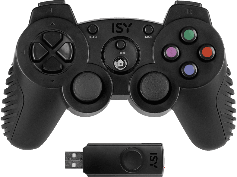 PS3, Gamepad, ISY Wireless IC-4000-3 Schwarz