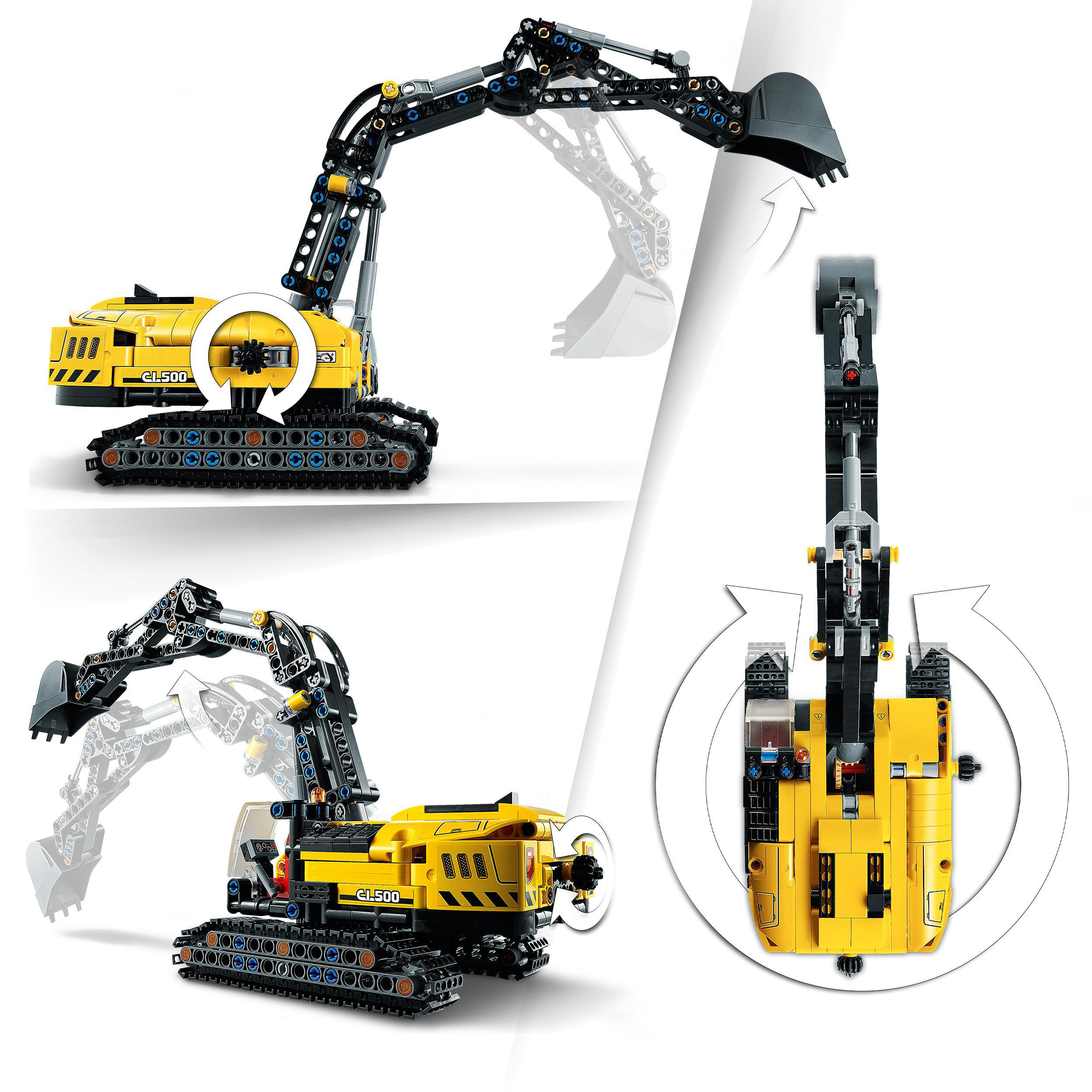 LEGO Technic 42121 Hydraulikbagger Bausatz, Mehrfarbig