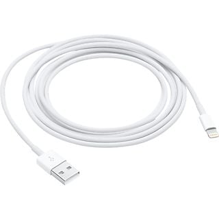 APPLE Cable Lightning a USB, USB 2.0, iPhone, iPod o iPad, 2 m, Blanco