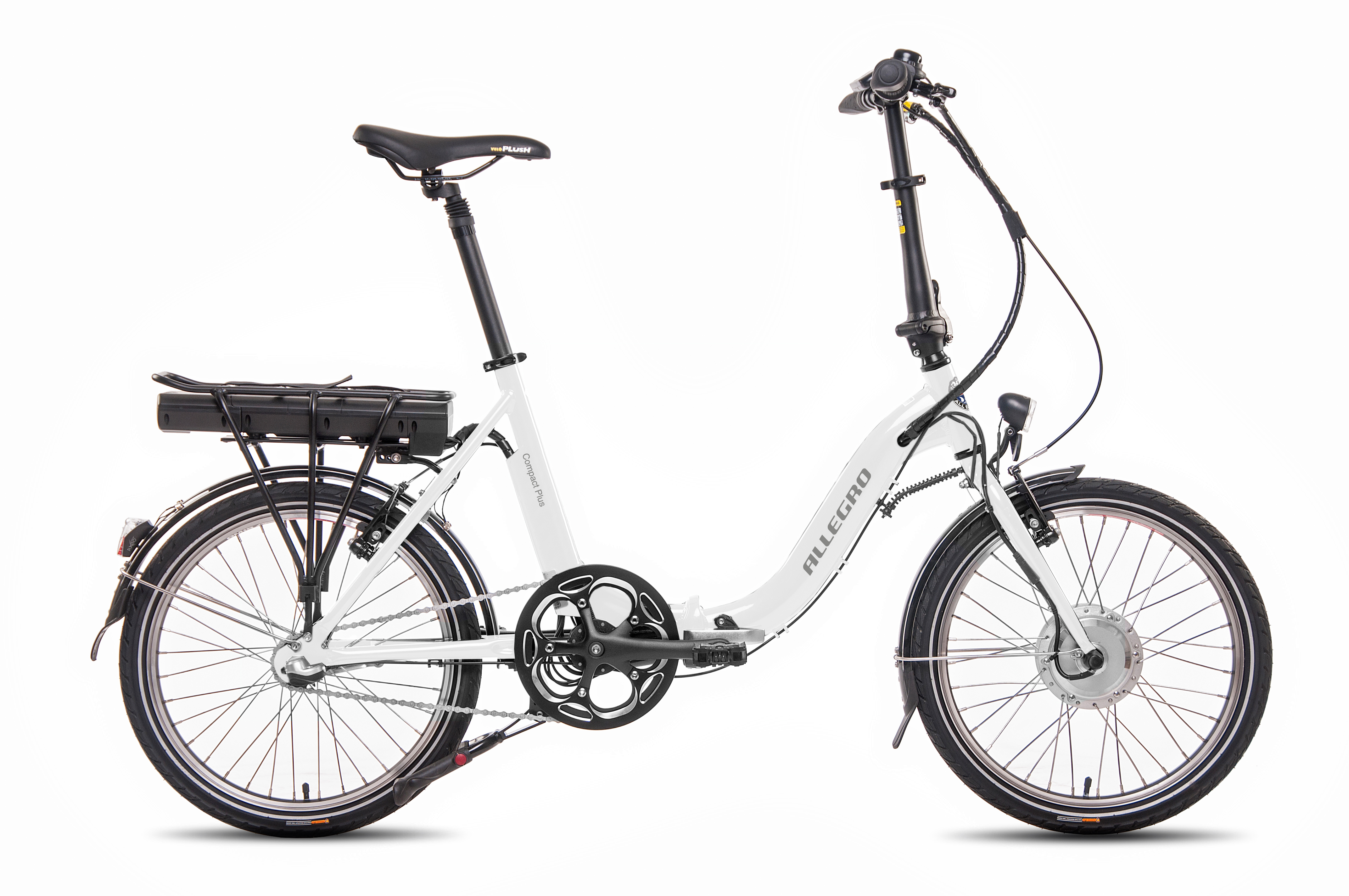 ALLEGRO Compact Plus Weiß 20 cm, Kompakt-/Faltrad (Laufradgröße: Rahmenhöhe: Zoll, 42 Unisex-Rad, 281, 20 Zoll Weiß)