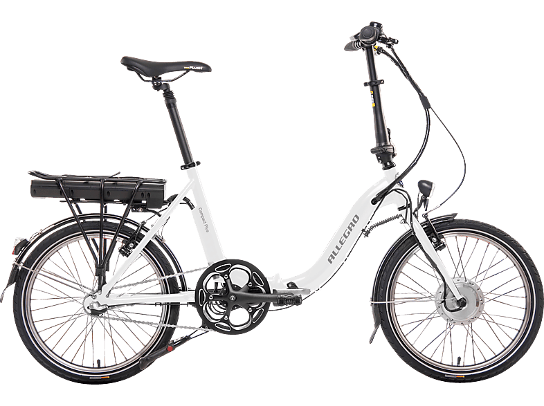 ALLEGRO Compact Plus Weiß 20 Zoll Kompakt-/Faltrad (Laufradgröße: 20 Zoll, Rahmenhöhe: 42 cm, Unisex-Rad, 281, Weiß)