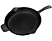 LAVA 28cm Yekpare Saplı Yuvarlak Döküm Kızartma Tavası Siyah