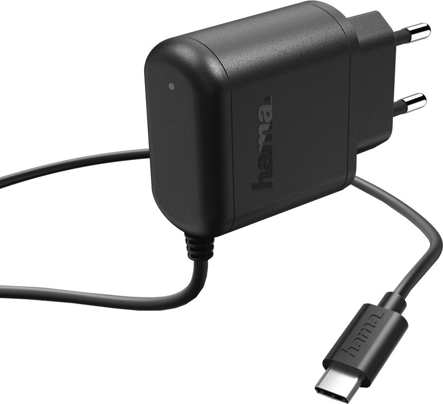 HAMA Chargeur USB-C 3 A Noir (173617)