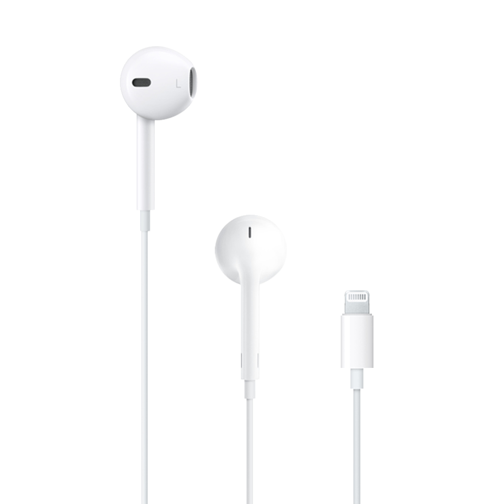 APPLE EarPods, Auriculares de botón, Cable, Conexión Lightning, Micrófono, Blanco