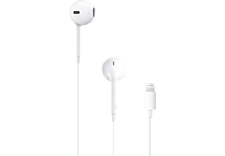 Apple EarPods, Auriculares de botón, Cable, Conexión Lightning, Micrófono, Blanco
