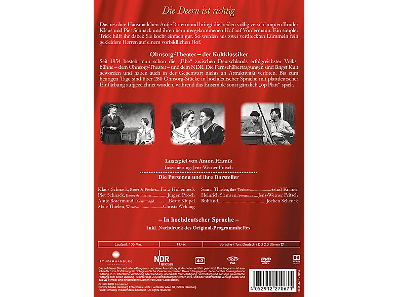 Thumbnail - Ohnsorg Theater: Die Deern ist richtig DVD