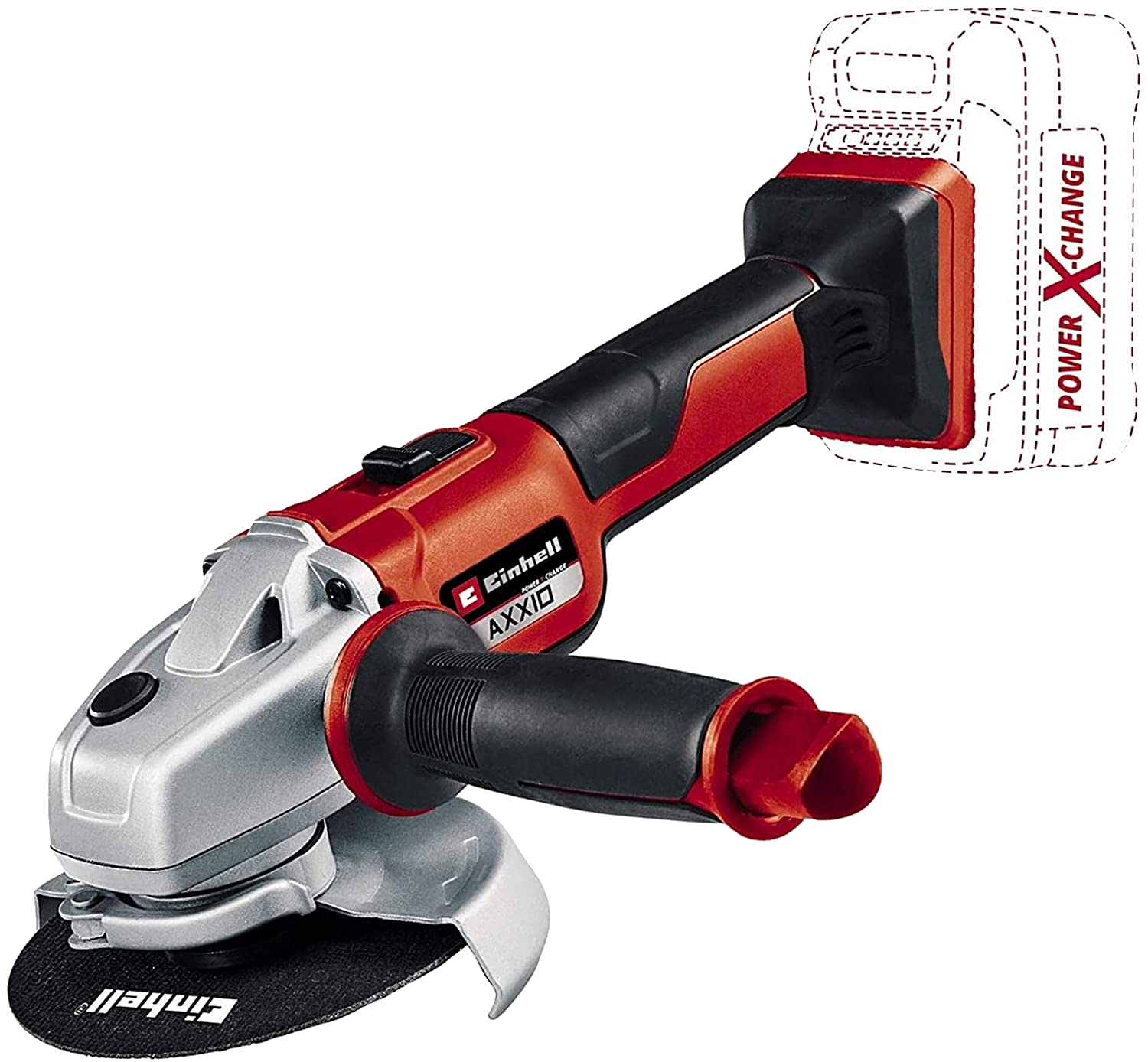 EINHELL Axxio-Solo akkumulátoros sarokcsiszoló, akku és töltő nélkül (4431140)