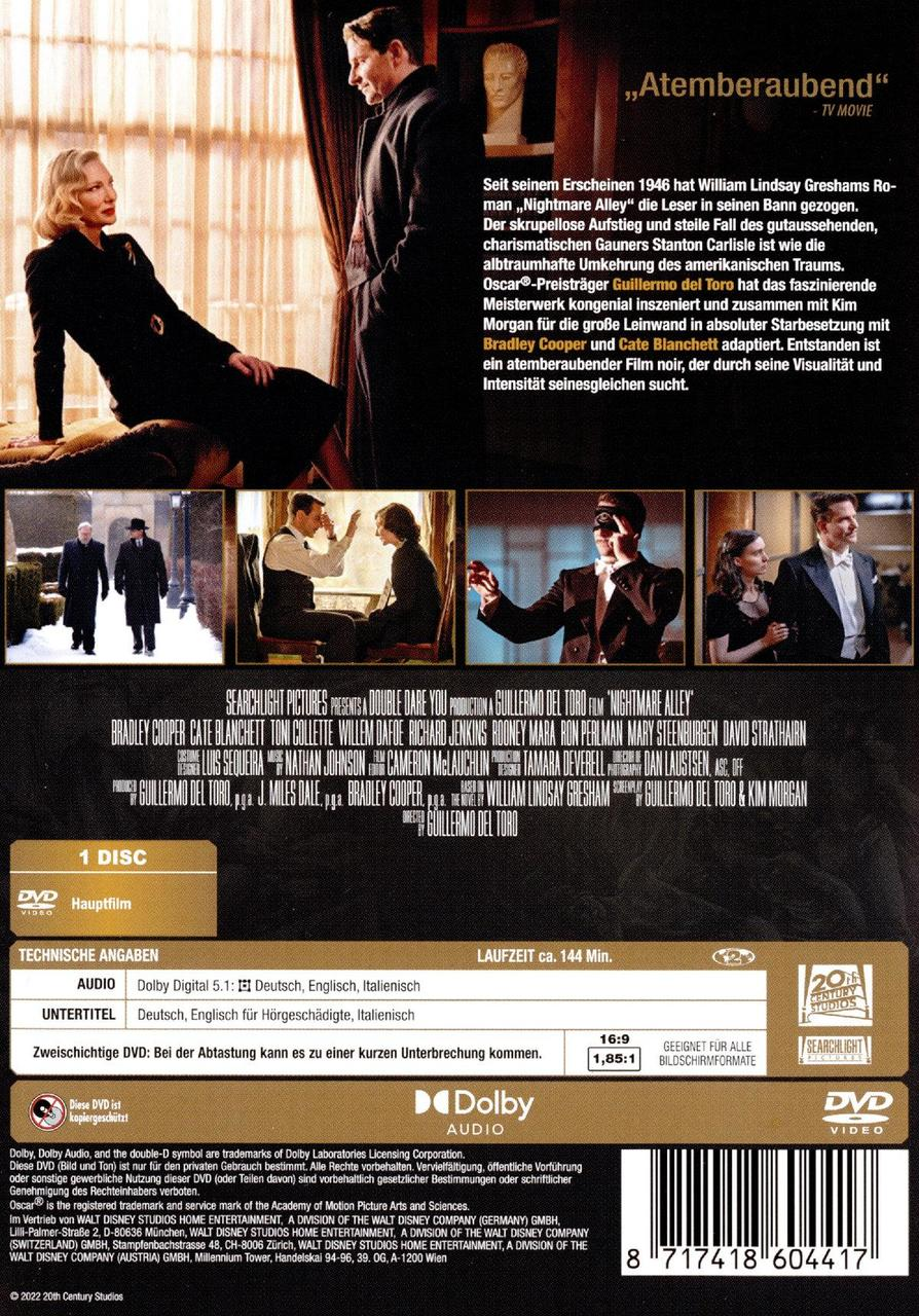 DVD-Hülle mit Text und Bildern einer Filmszene.