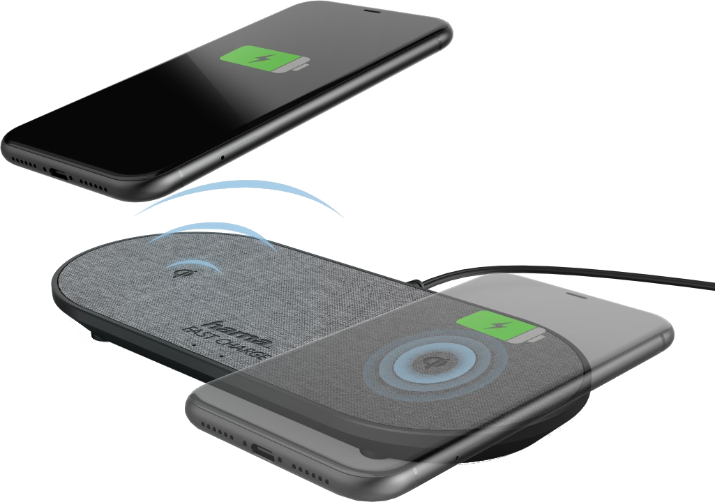 HAMA Chargeur sans fil QI-FC10 DUO Noir (188326)