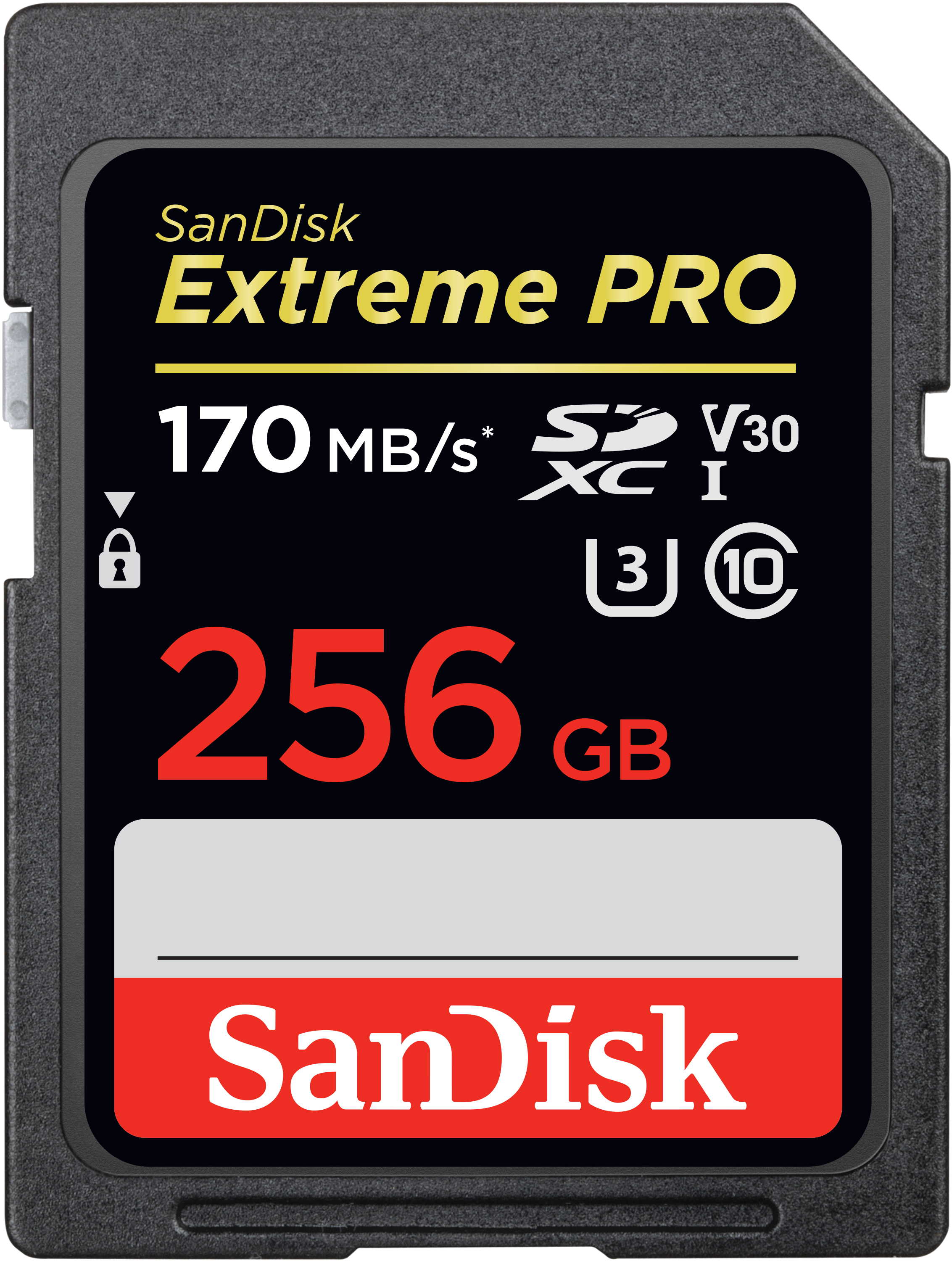 SANDISK Extreme PRO 256GB SDXC Memory Card up to 170MB/s, UHS-I, Class 10, U3, V30 Hafıza Kartı