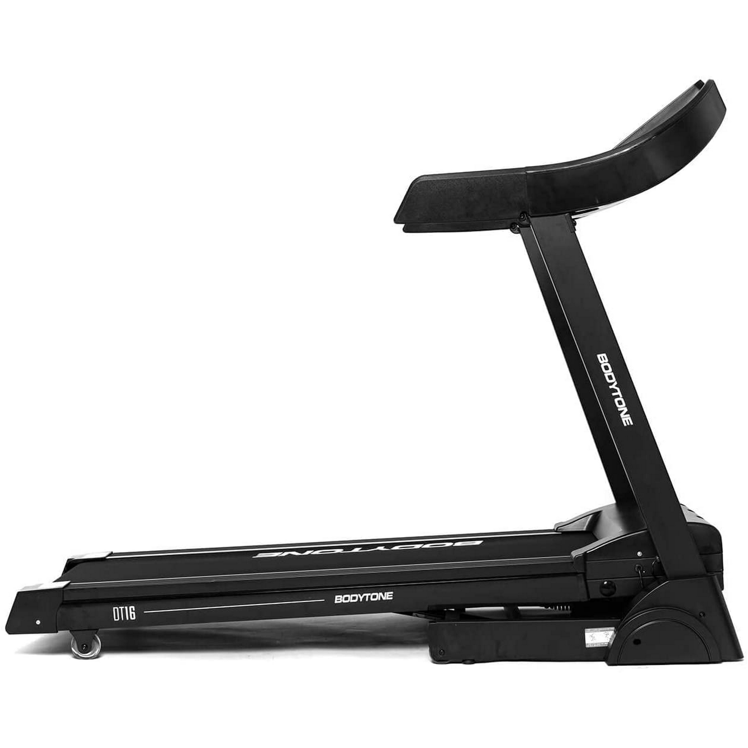Cinta de correr - BodyTone DT16+, Velocidad 16 Km/h, Potencia 2,5 CV, Peso Máx. 120 kg, Bluetooth, Plegable, Negro