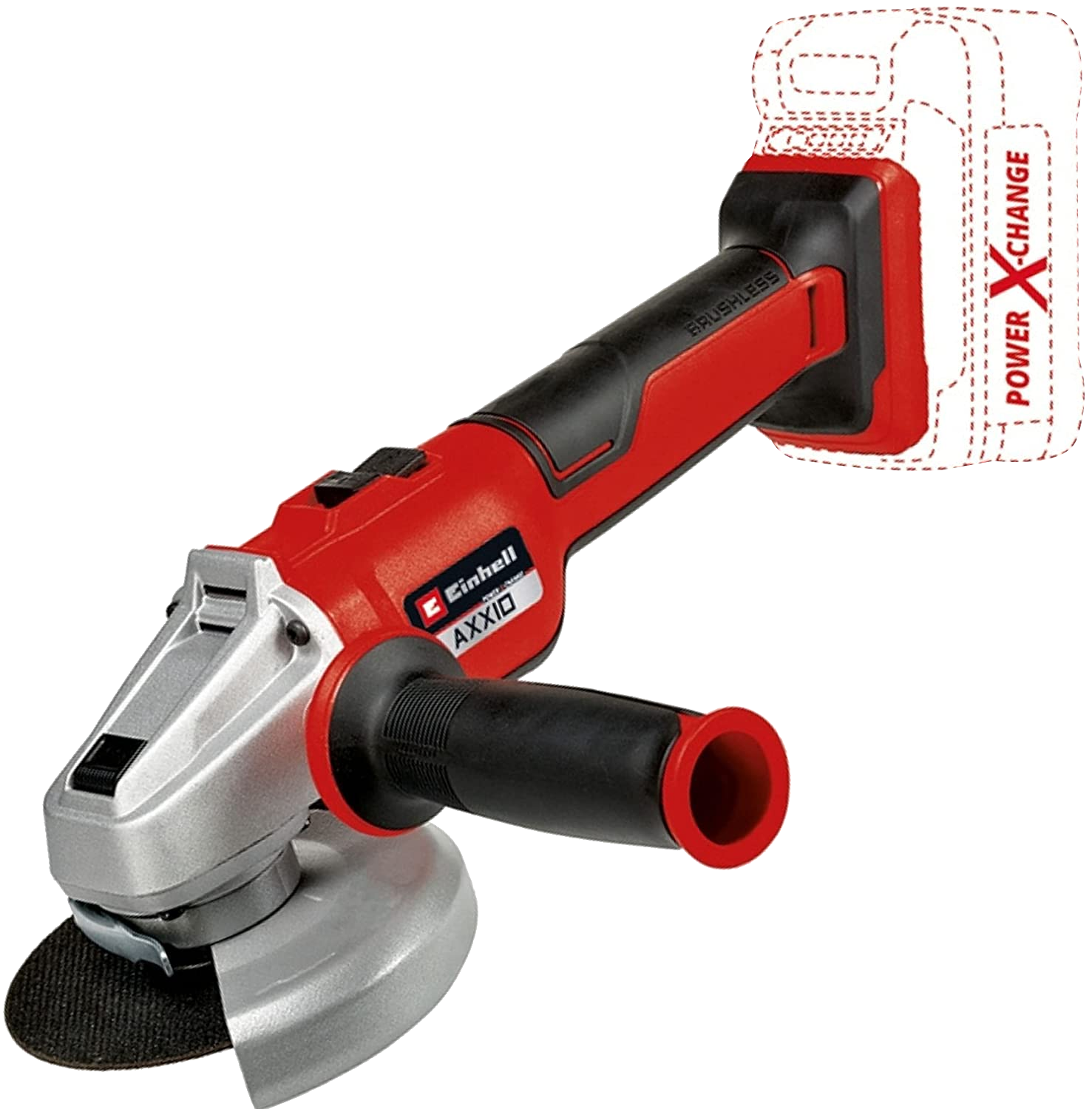 EINHELL Axxio 18/115 Q akkumulátoros sarokcsiszoló, akku és töltő nélkül (4431150)