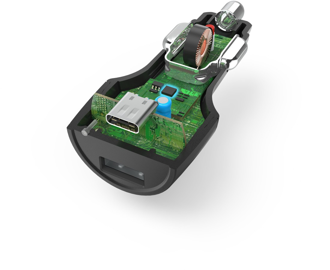 HAMA Autolader 2 x USB Zwart (210569)