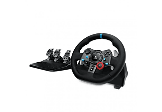 Volante - Logitech G29 Driving Force, Force Feedback, Pedales Ajustables + Juego para PS5 Gran Turismo 7, Negro